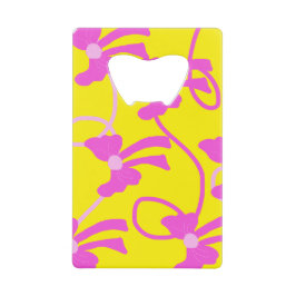 Abrebotellas De Tarjeta De Crédito Amantes amarillos rosados de arcos dibujados a man