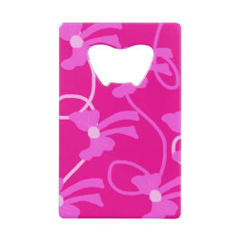 Abrebotellas De Tarjeta De Crédito Amantes rosados de arcos dibujados a mano