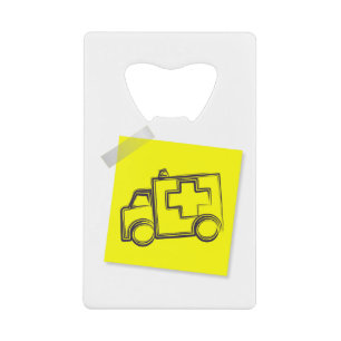 Abrebotellas De Tarjeta De Crédito Ambulancia