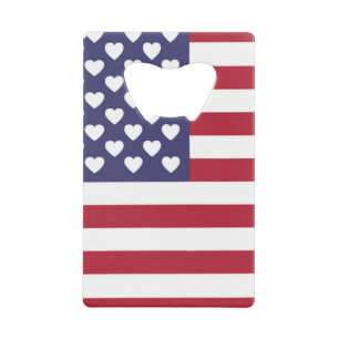 ABREBOTELLAS DE TARJETA DE CRÉDITO AMO A LOS ESTADOS UNIDOS DE AMÉRICA