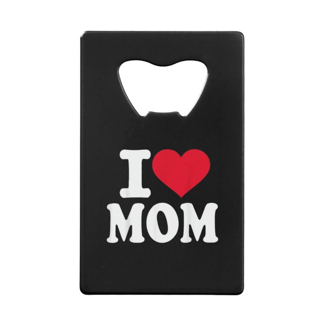 Abrebotellas De Tarjeta De Crédito Amo a mamá (Anverso)