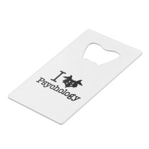 Abrebotellas De Tarjeta De Crédito Amo la Psicología (Mancha de Rorschach)