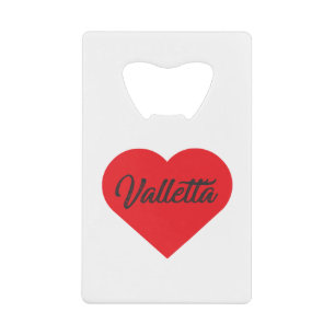 Abrebotellas De Tarjeta De Crédito Amo La Valeta - Malta