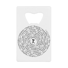 Abrebotellas De Tarjeta De Crédito AMOR al ENTRENAMIENTO - diseño Crossfit-Inspirado