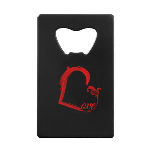 Abrebotellas De Tarjeta De Crédito Amor en su tarjeta de crédito para el corazón abri