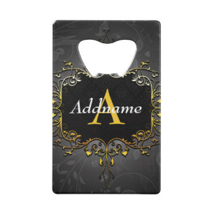 Abrebotellas De Tarjeta De Crédito Añadir su nombre e inicial