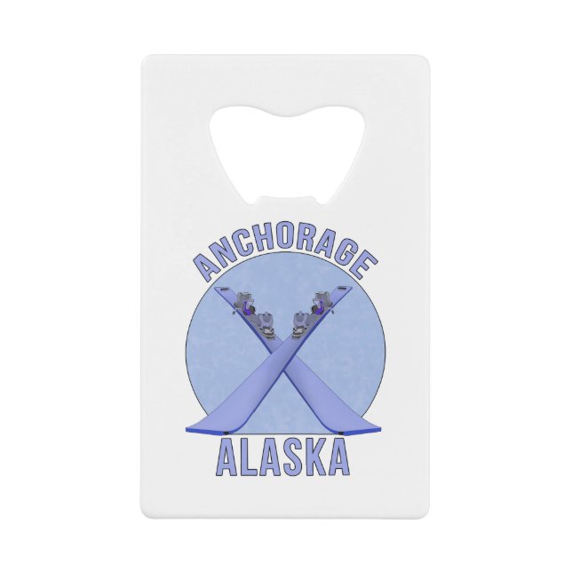 Abrebotellas De Tarjeta De Crédito Anchorage, Alaska (Anverso)