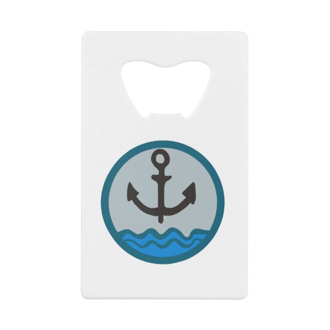 Abrebotellas De Tarjeta De Crédito ancla (Anverso)