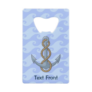 Abrebotellas De Tarjeta De Crédito Ancla con Rope