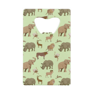 Abrebotellas De Tarjeta De Crédito Animales salvajes