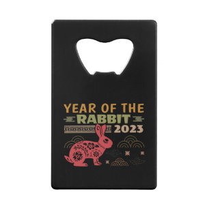 Abrebotellas De Tarjeta De Crédito Año Zodiaco Chino del Conejo 2023