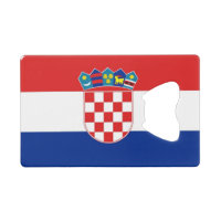 Apertura de botella de acero con bandera de Croaci