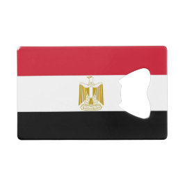 Abrebotellas De Tarjeta De Crédito Apertura de botella de acero con bandera de Egipto