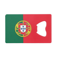 Apertura de botella de acero con bandera de Portug