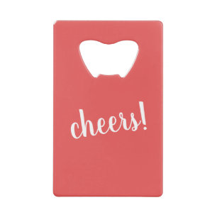 Abrebotellas De Tarjeta De Crédito Apertura de botella naranja: ¡ánimo!