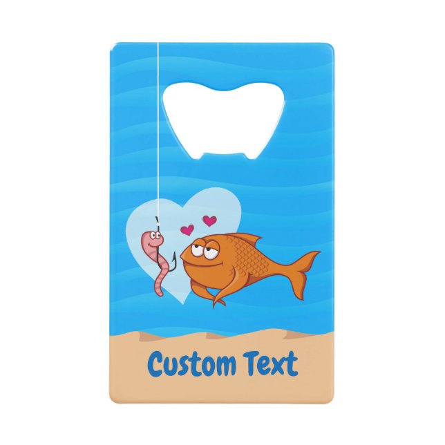 Abrebotellas De Tarjeta De Crédito Apertura de botellas con tarjeta de crédito Fish a (Anverso)