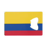 Apertura de botellas de acero con bandera de Colom