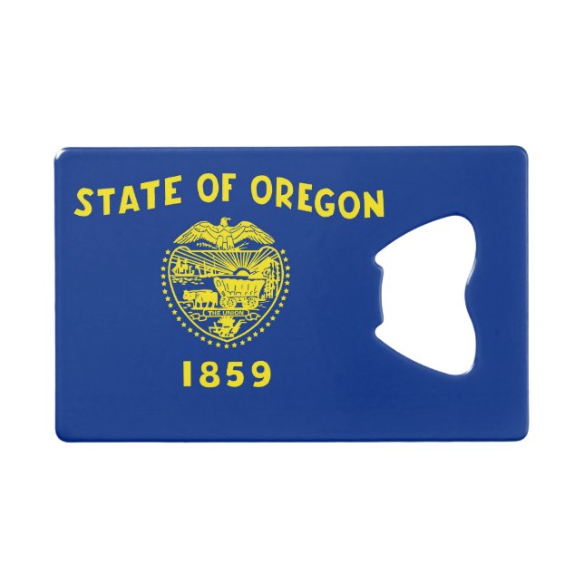 Abrebotellas De Tarjeta De Crédito Apertura de botellas de acero con bandera del esta (Anverso (Horizontal))