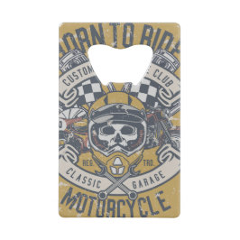 Abrebotellas De Tarjeta De Crédito Apertura de botellas de acero inoxidable para moto