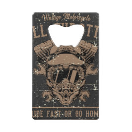 Abrebotellas De Tarjeta De Crédito Apertura de botellas de acero inoxidable para moto