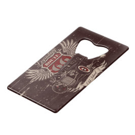 Abrebotellas De Tarjeta De Crédito Apertura de botellas de acero inoxidable Route 66