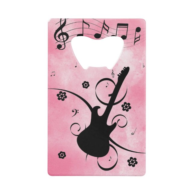 Abrebotellas De Tarjeta De Crédito Apertura de botellas de guitarra (Anverso)