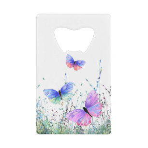 Abrebotellas De Tarjeta De Crédito Apertura de botellas de mariposas voladoras
