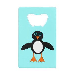 Abrebotellas De Tarjeta De Crédito Apertura de botellas de pingüino