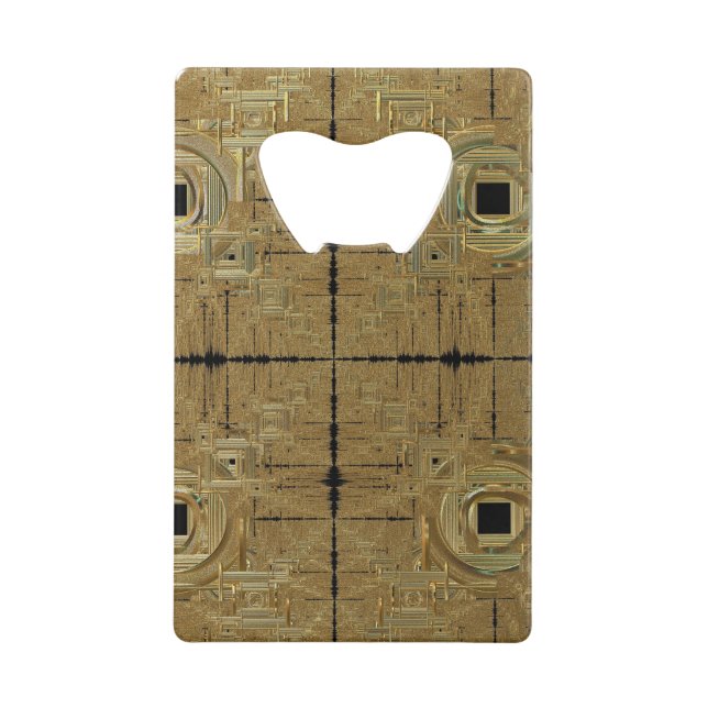 Abrebotellas De Tarjeta De Crédito Apertura de botellas Gold Rush (Anverso)