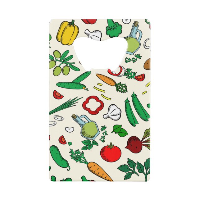 Abrebotellas De Tarjeta De Crédito Apertura de frascos de tarjeta de crédito vegetal  (Anverso)