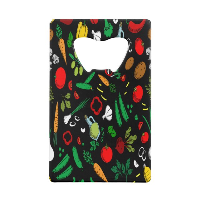 Abrebotellas De Tarjeta De Crédito Apertura de frascos de tarjeta de crédito vegetal  (Anverso)