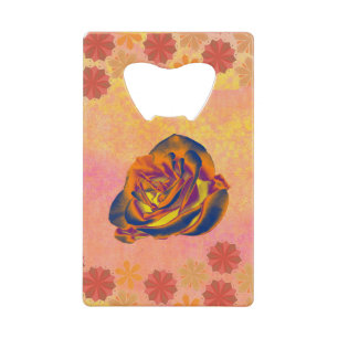 Abrebotellas De Tarjeta De Crédito Apertura del frasco Rosa naranja