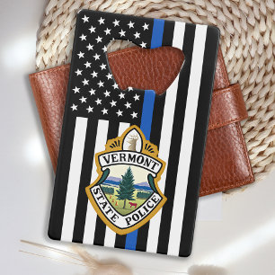 Abrebotellas De Tarjeta De Crédito Aplicación de la ley con logotipo de Personalizado