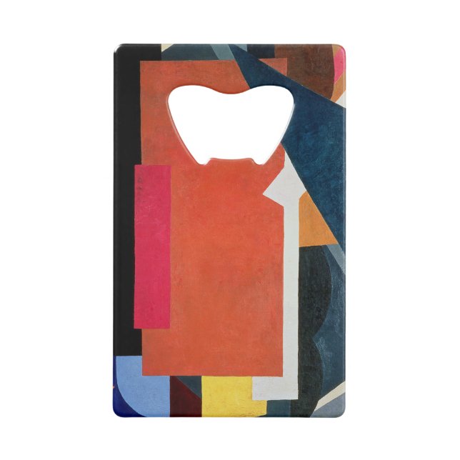 Abrebotellas De Tarjeta De Crédito Architectonics Painterly, 1916-17 (Anverso)