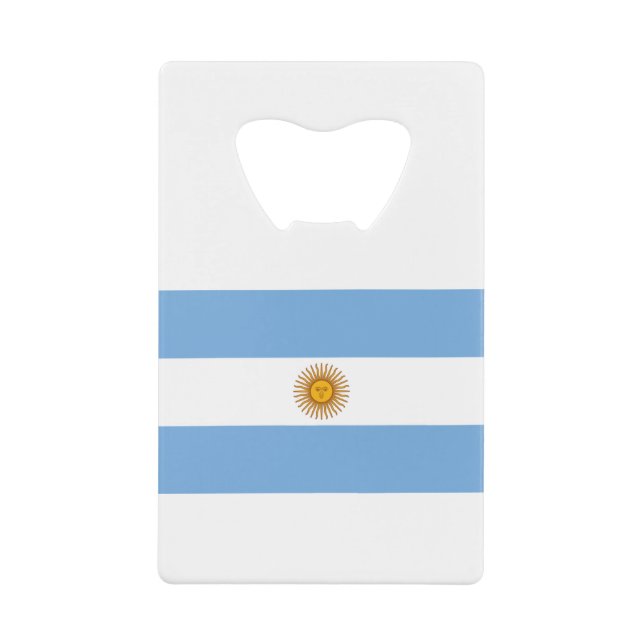 Abrebotellas De Tarjeta De Crédito Argentina Flag (Anverso)