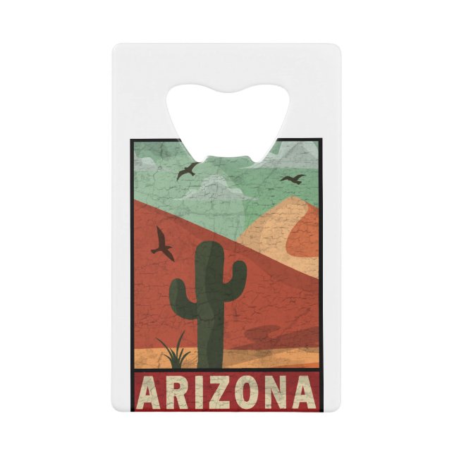 Abrebotellas De Tarjeta De Crédito Arizona (Anverso)