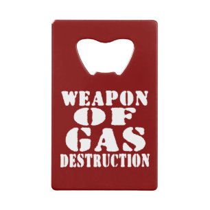 Abrebotellas De Tarjeta De Crédito Arma De Destrucción De Gas