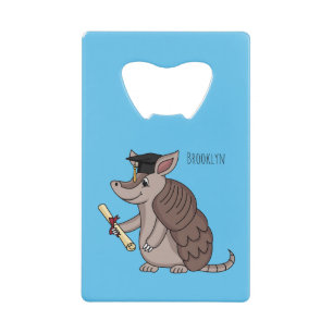 Abrebotellas De Tarjeta De Crédito Armadillo cúbico con personalizado de tapón de gra
