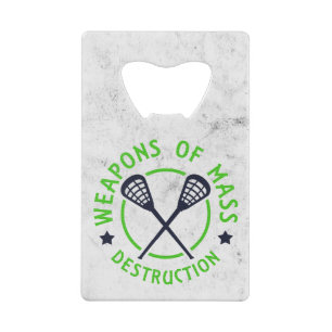 Abrebotellas De Tarjeta De Crédito Armas de LaCrosse de la destrucción