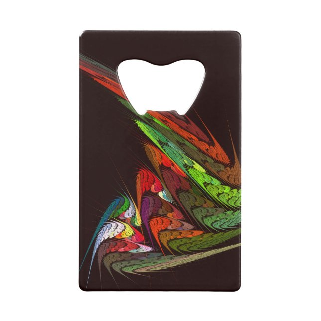 Abrebotellas De Tarjeta De Crédito Arte abstracto de Chameleon (Anverso)