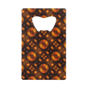 Abrebotellas De Tarjeta De Crédito Arte abstracto elegante boho moderno dorado Patrón