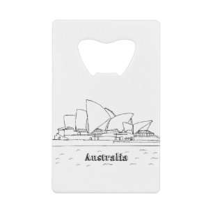Abrebotellas De Tarjeta De Crédito Arte artístico de vacaciones de Sydney en Australi