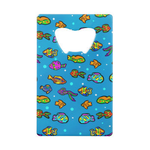 Abrebotellas De Tarjeta De Crédito Arte de Peces