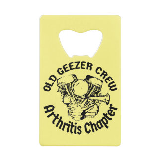 Abrebotellas De Tarjeta De Crédito Artritis de la Tripulación de Geezer Vieja Capítul