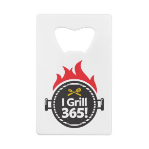 Abrebotellas De Tarjeta De Crédito ¡Aso a la parrilla 365!