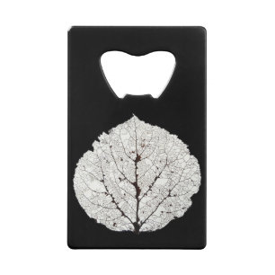 Abrebotellas De Tarjeta De Crédito Aspen Leaf Skeleton 1