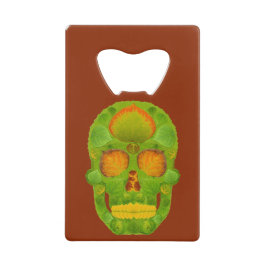 Abrebotellas De Tarjeta De Crédito Aspen Leaf Skull 10