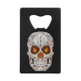 Abrebotellas De Tarjeta De Crédito Aspen Leaf Skull 11