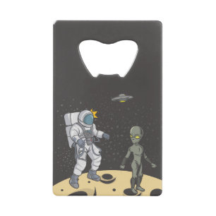 Abrebotellas De Tarjeta De Crédito Astronauta y extranjera