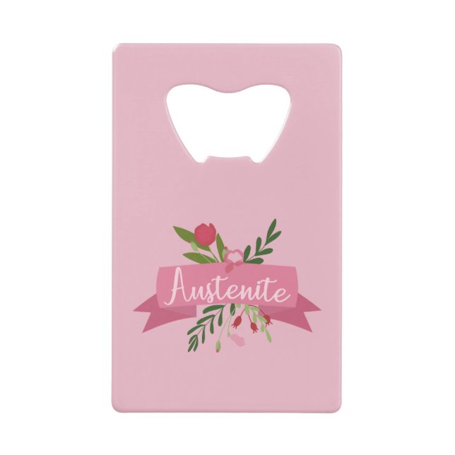 Abrebotellas De Tarjeta De Crédito Austenita II (Anverso)